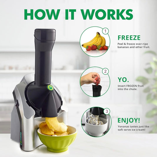 Máquina para Hacer Helado de Frutas – Postres Saludables al Instante